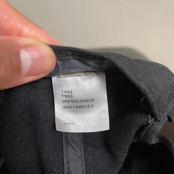 Vans Black Embroidered V Dad style Baseball cap OS - Picture 7 of 7